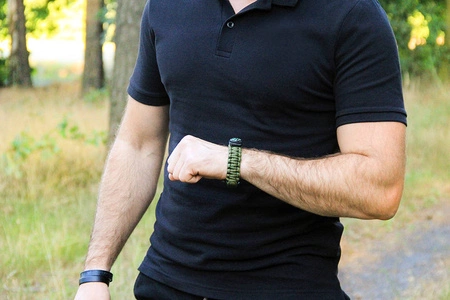 Bransoletka Survival 5w1 Kompas Krzesiwo Linka Nóż TRIZAND