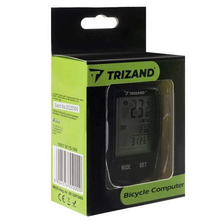 Licznik Rowerowy Bezprzewodowy Prędkościomierz LCD TRIZAND