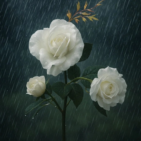 Lampa Solarna Róża Wbijana LED Ogrodowa Świecąca 3 Sztuczne Kwiaty Solarne GARDLOV 25282