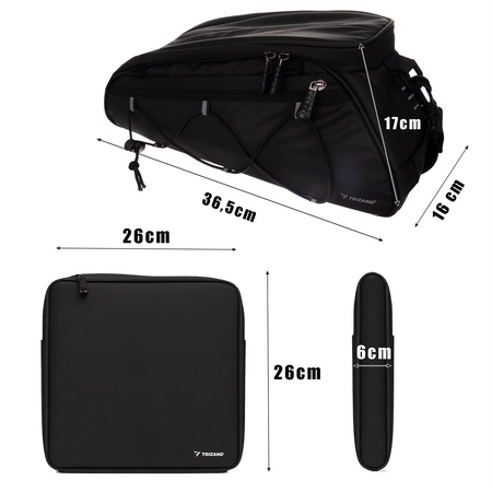 Torba Rowerowa Sakwa na Bagażnik Rower Wodoodporna Termiczna do Roweru 3szt Trizand 25516