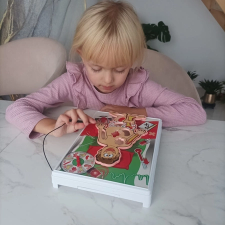 Gra Zręcznościowa Operacja Doktor Plansza Elektroniczna Lekarz dla Dzieci ISO TRADE