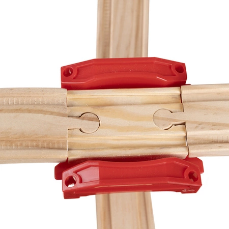 Drewniana Kolejka Pociąg na Baterie Tor Tory Ogromna dla Dzieci XXL 4,8m KRUZZEL