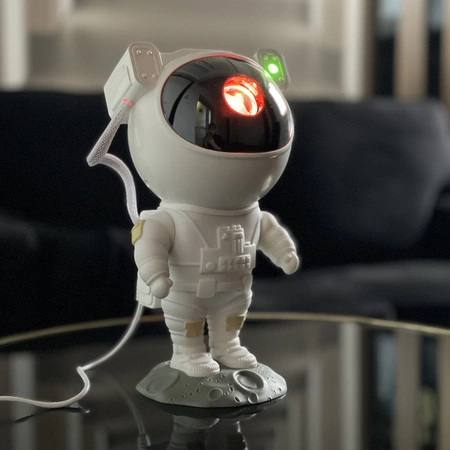 Projektor Gwiazd Astronauta Lampka Nocna LED Rzutnik na Pilota IZOXIS