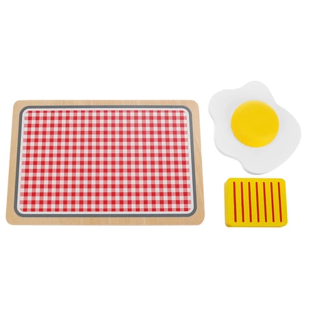 Drewniany Toster Zestaw + Akcesoria z Akcesoriami na Prezent dla Dzieci KRUZZEL