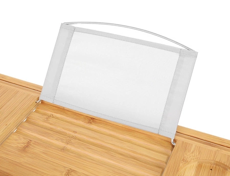 Duża Półka na Wannę Regulowana Bamboo SPA Nakładka RUHHY