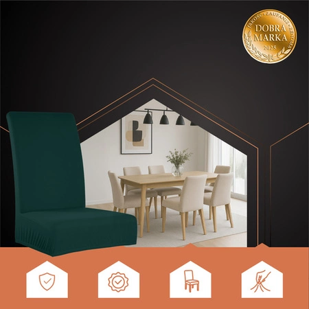 Pokrowiec na Krzesło Zielony Uniwersalny Miękki Pokrowce na Krzesła 6 Ruhhy 25992