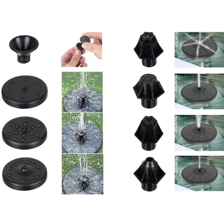 Fontanna Solarna Pompa do Oczka Wodnego Ogrodowa Pływająca LED Fontannowa GARDLOV