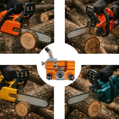 Ostrzałka do Łańcuchów Piły Spalinowej Pilarki Ręczna 5 x Ostrza Osełki Bigstren 26297