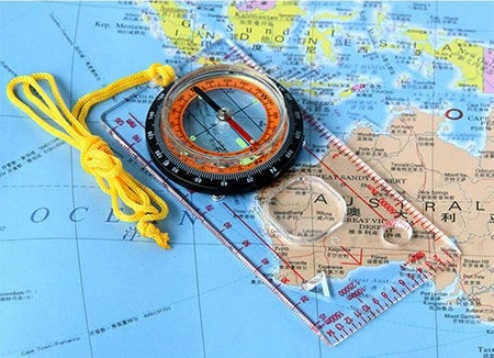 Kompas Mapowy Płytkowy Podziałka Busola Mapnik TRIZAND