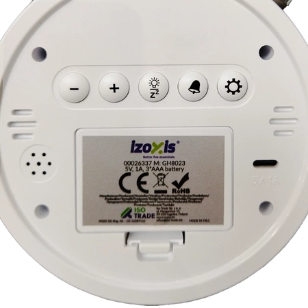 Budzik Elektroniczny Zegar Cyfrowy Retro Głośny Wyraźny Klasyk Stojący LED Izoxis 26337