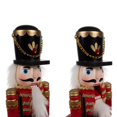 Dziadek do Orzechów Duża Drewniana Figurka Ozdoba RUHHY