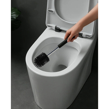 Szczotka do WC Toaletowa do Łazienki Toalety Czarna Klozetowa Stojak Zestaw RUHHY 25725