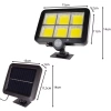 Lampa Solarna 120COB Czujnik Ruchu Zmierzchu Pilot IZOXIS