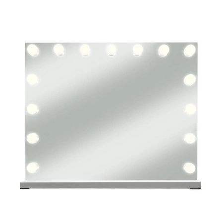 Lustro Kosmetyczne LED Soulima Duże 58x46cm Dotykowe Regulacja 15 Żarówek