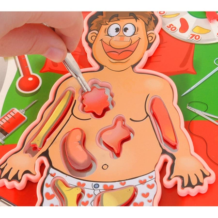 Gra Zręcznościowa Operacja Doktor Plansza Elektroniczna Lekarz dla Dzieci ISO TRADE