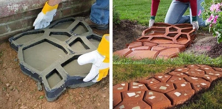 Kocie Łby Forma do Kostki Brukowej Betonu 49x49cm GARDLOV