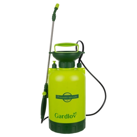 Opryskiwacz Ciśnieniowy Ręczny Ogrodowy Długi Zasięg Lanca + Wąż 150cm 5l Gardlov 25581