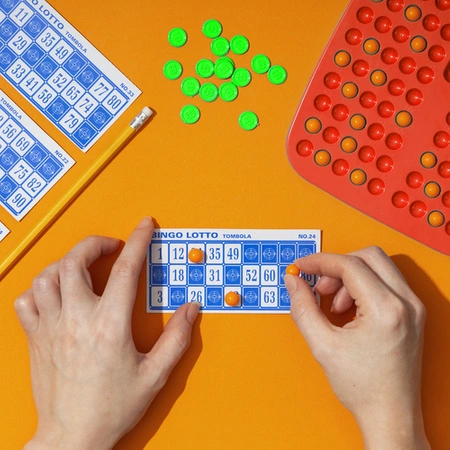 Gra Bingo Rodzinna dla Dzieci Towarzyska Maszyna Losująca Rozrywka Prezent KRUZZEL