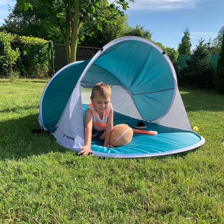 Namiot Plażowy Parawan Samorozkładający Duży Ogrodowy XL na Plażę 190x120cm TRIZAND