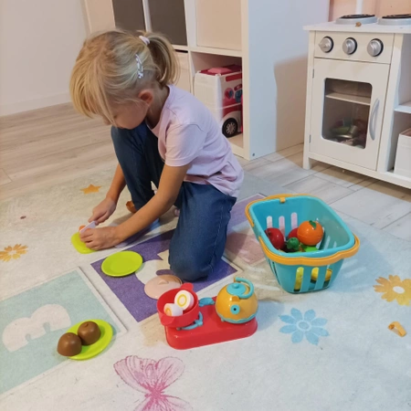 Warzywa do Krojenia Owoce na Rzep Rzepy Zestaw Deska Nóż Koszyk Kuchnia KRUZZEL