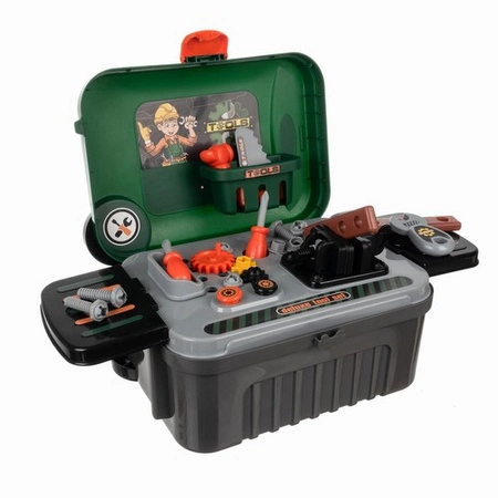 Warsztat dla Dzieci Zestaw Majsterkowicza Narzędzia z Narzędziami + Walizka KRUZZEL