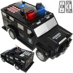 Sejf Skarbonka Auto Policja na Monety Banknoty PIN ISO TRADE