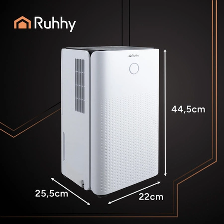 Osuszacz Powietrza RUHHY Wydajny Pochłaniacz 12L/24h Higrostat Timer WiFi