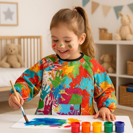 Fartuszek do Malowania dla Dzieci Ochronny Fartuch Kuchenny dla Dziecka 4-6 KRUZZEL 26122