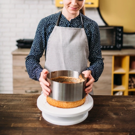 Rant do Tortu Regulowany 16-30cm Cukierniczy Tortownica Obręcz Forma h=15cm RUHHY