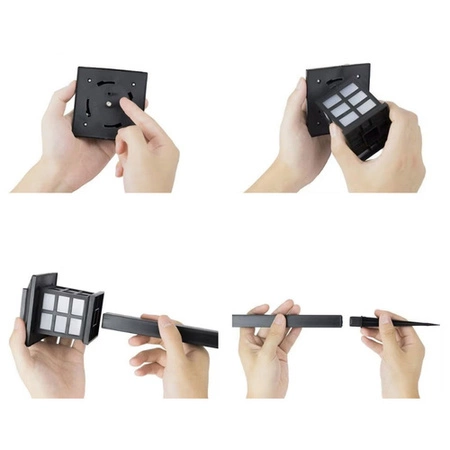 Lampki Solarne Ogrodowe Lampy 6 x Lampka Solarna Lampa Domek Ogrodowa LED GARDLOV