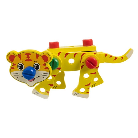 Drewniana Skrzynka Narzędziowa dla Dzieci Zestaw Majsterkowicza Narzędzia Kruzzel 26581