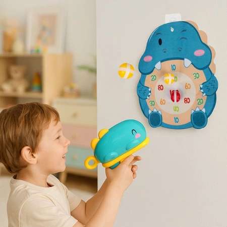 Gra Strzelające Dinozaury ISO TRADE Zręcznościowa Strzelanie do Celu Piłki