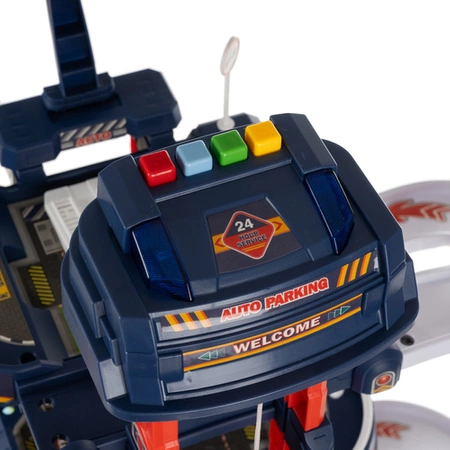 Parking Garaż Samochodowy + Autka Auta Tor z Elektryczną Windą Zjeżdżalnia KRUZZEL