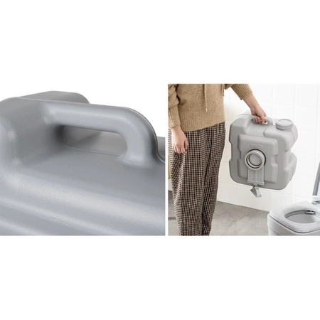 Toaleta Przenośna Turystyczna Mobilne WC Kempingowa na Działkę 20L Modułowa TRIZAND