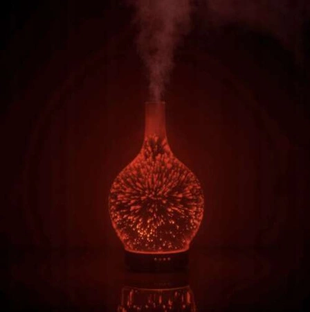 Nawilżacz Powietrza Lampka 3D Nocna Kolorowa Dyfuzor Zapachowy Aromaterapia RUHHY