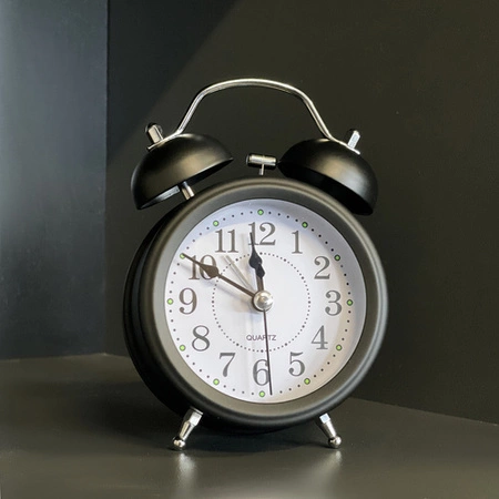 Budzik Retro Klasyczny Zegar Wyraźny Głośny Klasyk Stojący Loft Alarm + LED IZOXIS