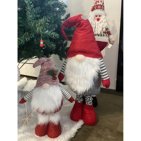 Skrzat Krasnal Świąteczny Teleskopowy Duży Gnom Wysoki 105cm Regulowany XXL RUHHY