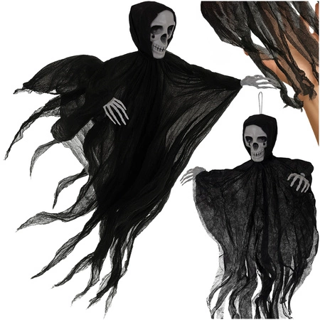 Szkielet na Halloween Wiszący Dekoracja Kościotrup Wisząca Ozdoba Duch 70cm Ruhhy 26125