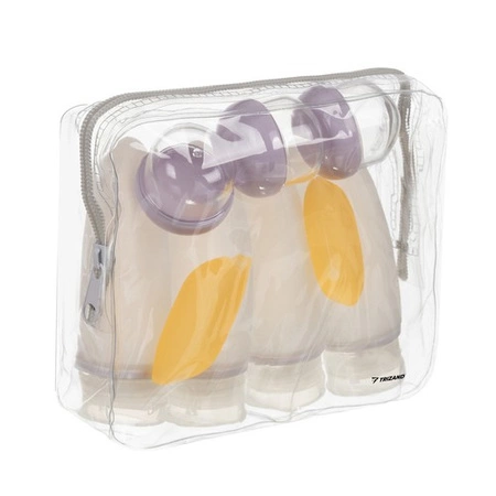 Pojemniki Podróżne do Samolotu na Kosmetyki Butelki Bagażu Kosmetyczka 10el TRIZAND