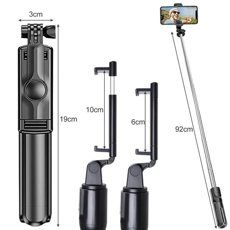 Statyw do Selfie Kijek Stick Tripod Uchwyt na Bluetooth do Telefonu + Pilot IZOXIS