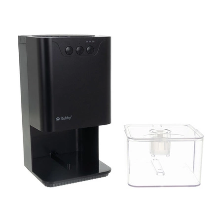 Osuszacz Powietrza Pochłaniacz Wilgoci Cichy Podświetlenie LED + Timer 1,4L czarny Ruhhy 26494