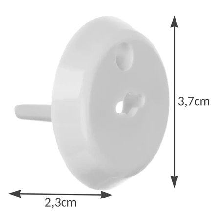 Blokada do Kontaktów Zabezpieczenie Zaślepki 15szt białe RUHHY