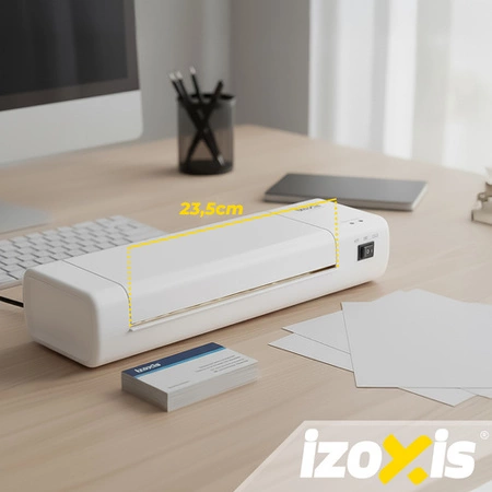 Laminator A4 IZOXIS 4w1 Zestaw Biurowy Trymer Zaokrąglacz + Gratis 60 Folii