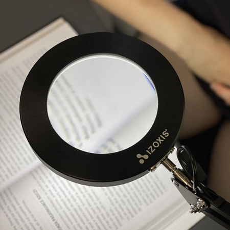 Lampa LED Lupa Kosmetyczna Szkło Powiększające Lampka Kreślarska Biurkowa IZOXIS
