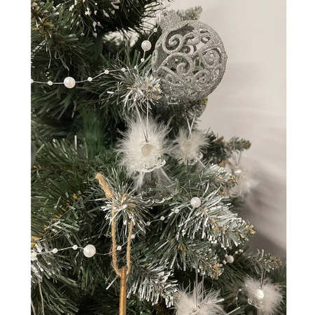 Aniołki Szklane 6szt Bombki na Prezent Choince w Piórkach Choinkę Zawieszki RUHHY