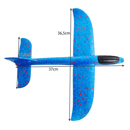 Samolot Styropianowy Szybowiec Rzutka Styropian XL KRUZZEL