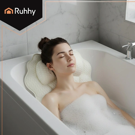 Poduszka Relaksacyjna do Kąpieli Ruhhy Zagłówek do Wanny Przyssawki Prezent Ruhhy 27050