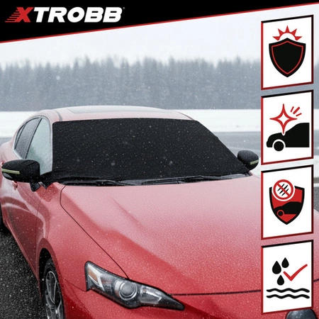 Mata antyszronowa Xtrobb osłona na szybę samochodowa uniwersalna zima lato 27186