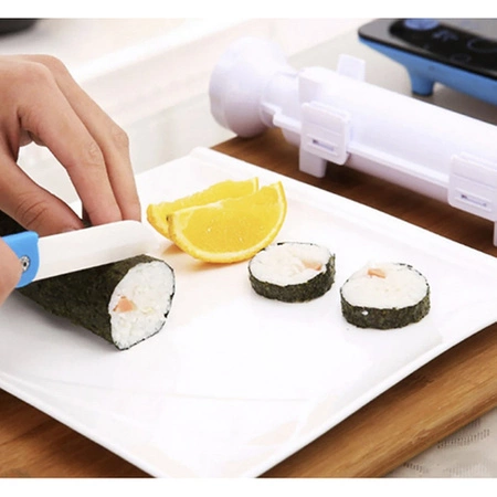 Zestaw do Robienia SUSHI z Rolką Maszynka + Akcesoria Mata Łyżeczka Prezent RUHHY