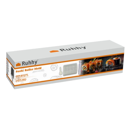 Zestaw do Robienia SUSHI z Rolką Maszynka + Akcesoria Mata Łyżeczka Prezent RUHHY